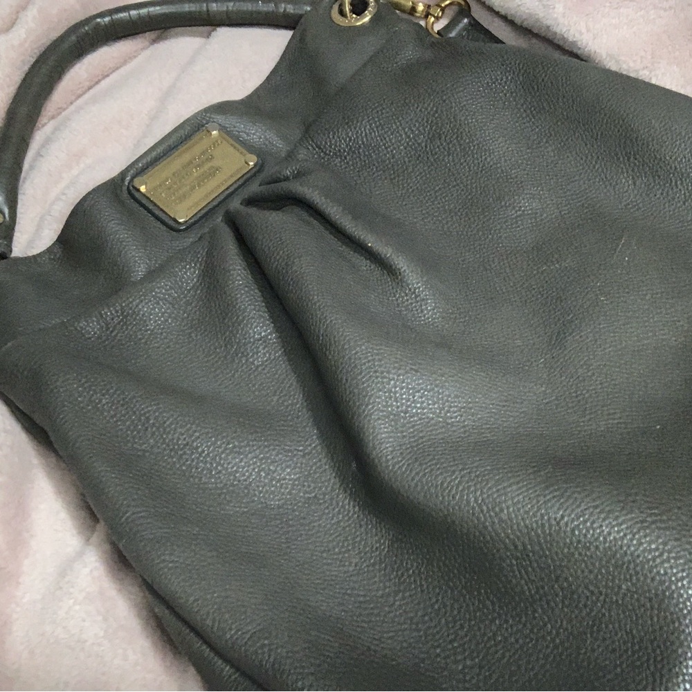 Marc Jacobs Dark Gray Leather Shoulder Bag